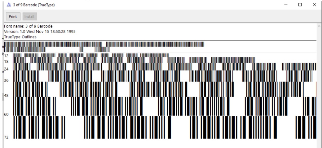 barcode font generator installation